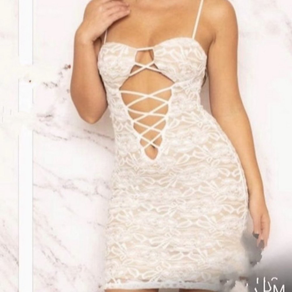 In Full Bloom Cutout Dress